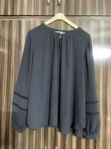 Stylish Grey Long Sleeve Top