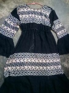 Boho Embroidered Abaya Burkha