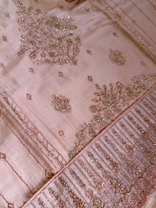 pure glace Cotton pakistani wedding &amp; festive suit
