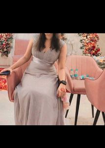 Elegant Grey Evening Dress