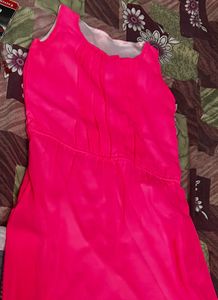 fuchsia pink sleeveless dress