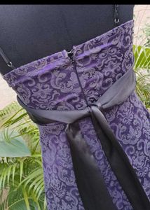 Elegant Purple Party Dress