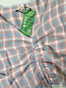 Chic Plaid Ruched Crop Top no 113