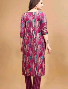 kurta set + pink colour pant free