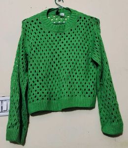 Green Knit Sweater - Stylish & Comfortable