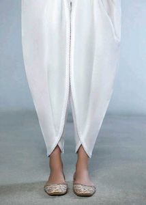 ✨'White Tulip Pant' with 'Subtle Gold Trim'✨