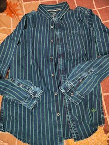 Men's Striped Long Sleeve Casual Shirt