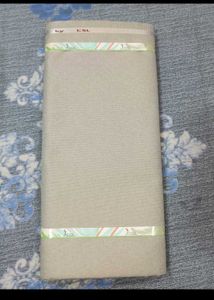 Unstitched Dress Material - Light Beige