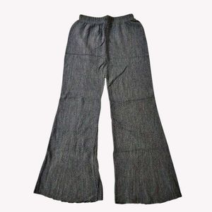 Flared Ribbed Knit Pants