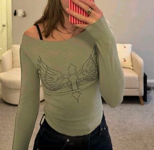 Y2K Vintage 2000s Grunge Embellished Top