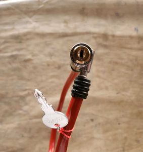 Red Bike Lock with Keys