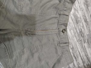 Olive Green High Waisted Shorts