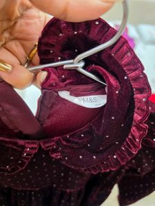 velvet Party wear dress girls