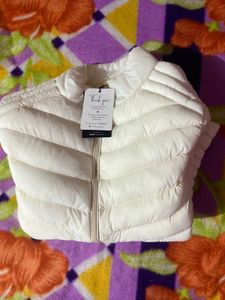 Stylish White Puffer Jacket