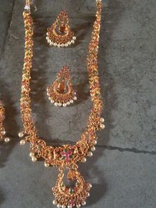Indian Ethnic Necklace short &amp; Long with Earrings