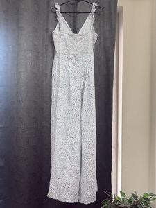 Blue Floral Jumpsuit
