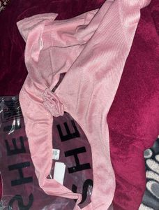 Sparkly Pink shimmery mesh halter neck tank top🎀