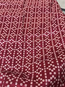 Maroon Ethnic Kurta with Lace Detail