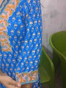 Embroidered Blue Tunic