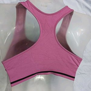 🤎 Comfortable Pink Sports Bra