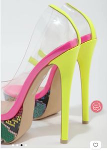 Clear Platform Stiletto Heels