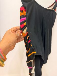 Vibrant Striped One-Piece Swimsuit