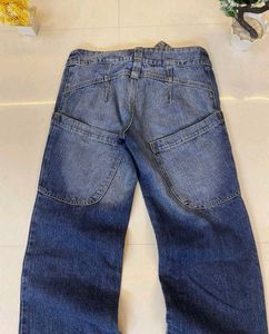 cowboy off centre buttoned y2k flared jeans