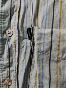 Striped Long Sleeve Button-Up Shirt