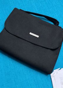 Peter England Black Briefcase Bag