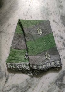 Green Floral kota Saree