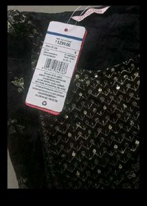 Black Kurta with Gold Embroidery