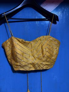 Golden Ethnic Blouse