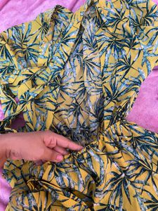 Tropical Print jumpsuit