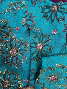 Stunning Teal Embellished Saree