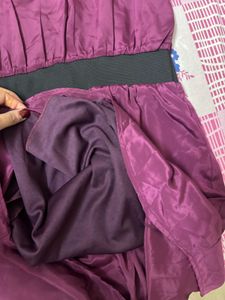 Elegant Plum Sheath Dress