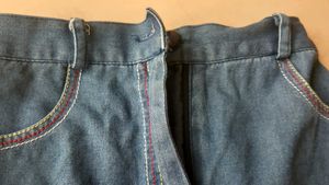 Frilled DENIM skirt 2-5 yr old girls