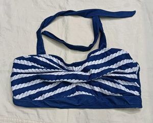 🖤 Nautical Rope Print Bikini Top