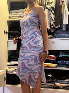 Pastel Tie-Dye Y2K Beach Dress