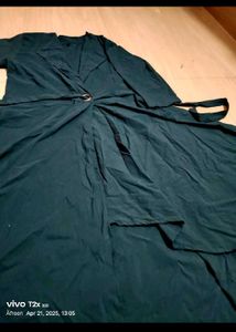 Emerald Green Wrap Dress