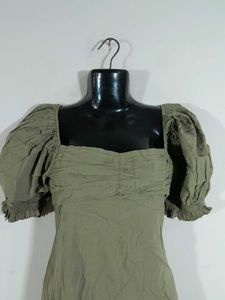 Olive Green Dress For Women's