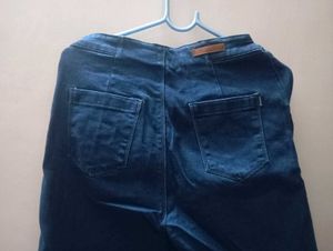 High Waist Straight Leg Denim Jeans