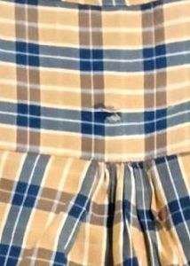 Casual Plaid Tunic Top
