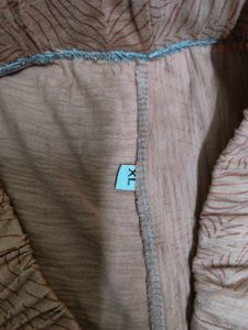 Comfy Peach Leaf Print Shorts