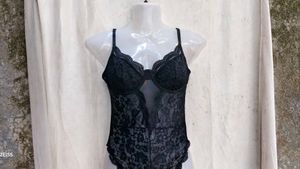 I. Black Lace Bodysuit