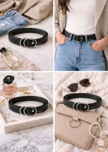 Stylish Black Leather Belt❣️