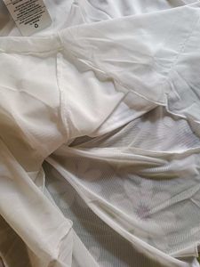 White Cotton Ethnic Skirt