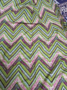 Beautiful Green Floral Dress Material @ 100per mtr