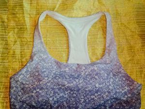 Floral Ombre Racerback Sports Bra