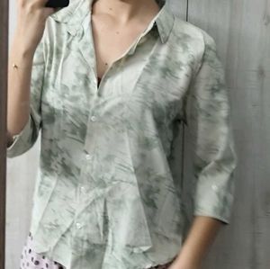Stylish Tie-Dye Button-Up Shirt