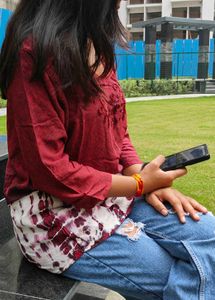ombre short top/kurthi